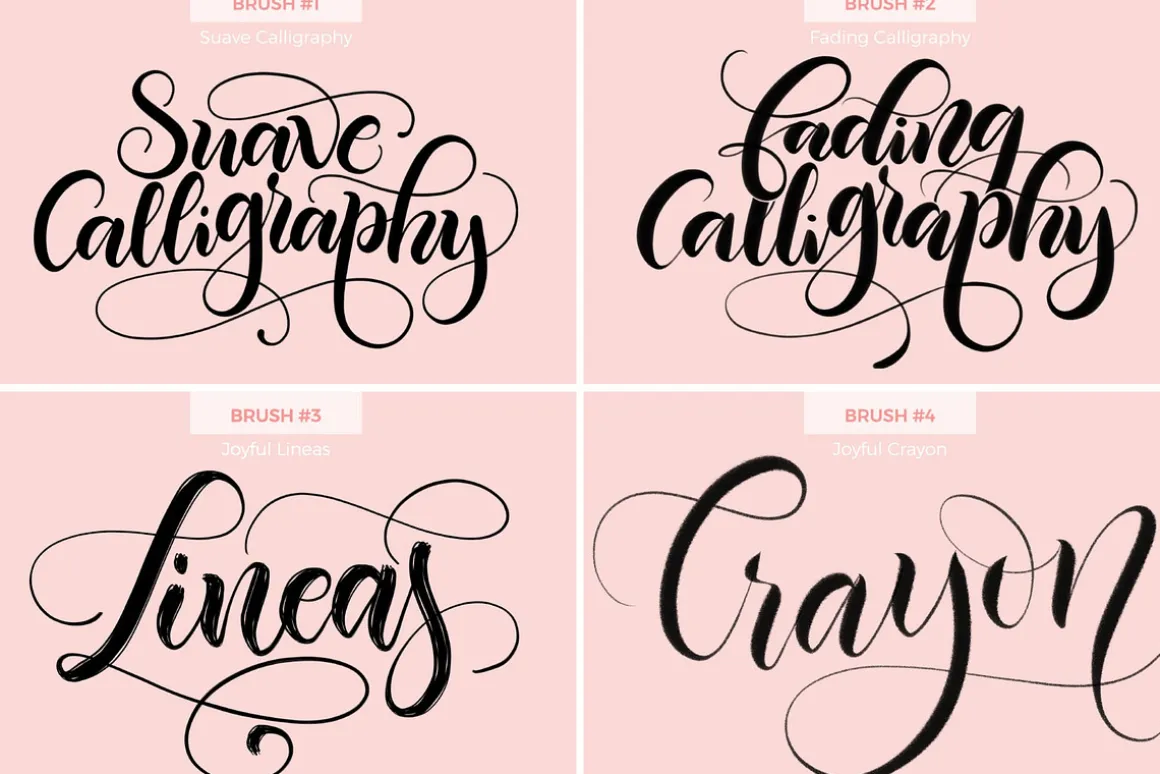 Joyful Procreate Brush Calligraphy