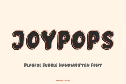 Joypops - Handwritten Bubble Font