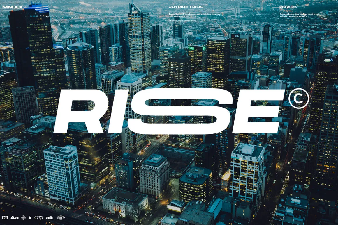 Joyride Extended Typeface