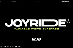 Joyride Extended Typeface