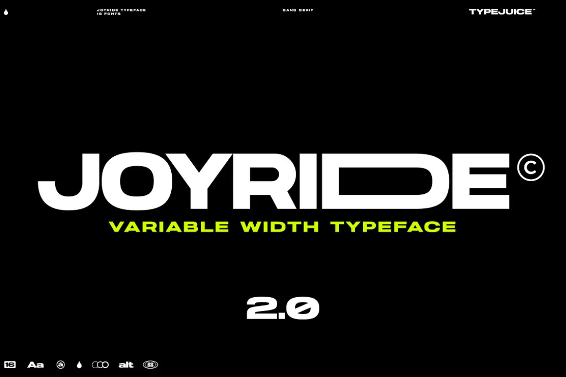 Joyride Extended Typeface
