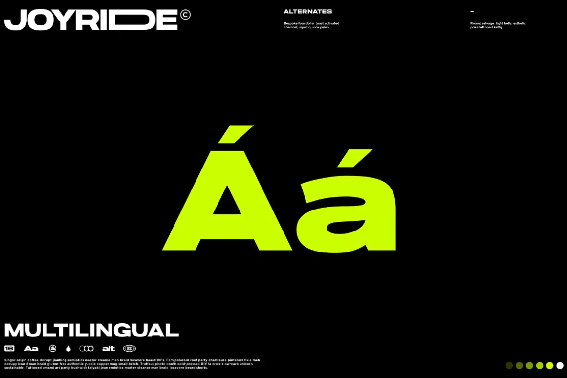 Joyride Extended Typeface