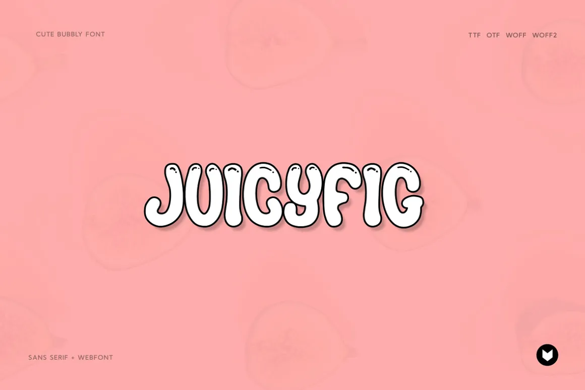 Juicyfig funny kids Typeface