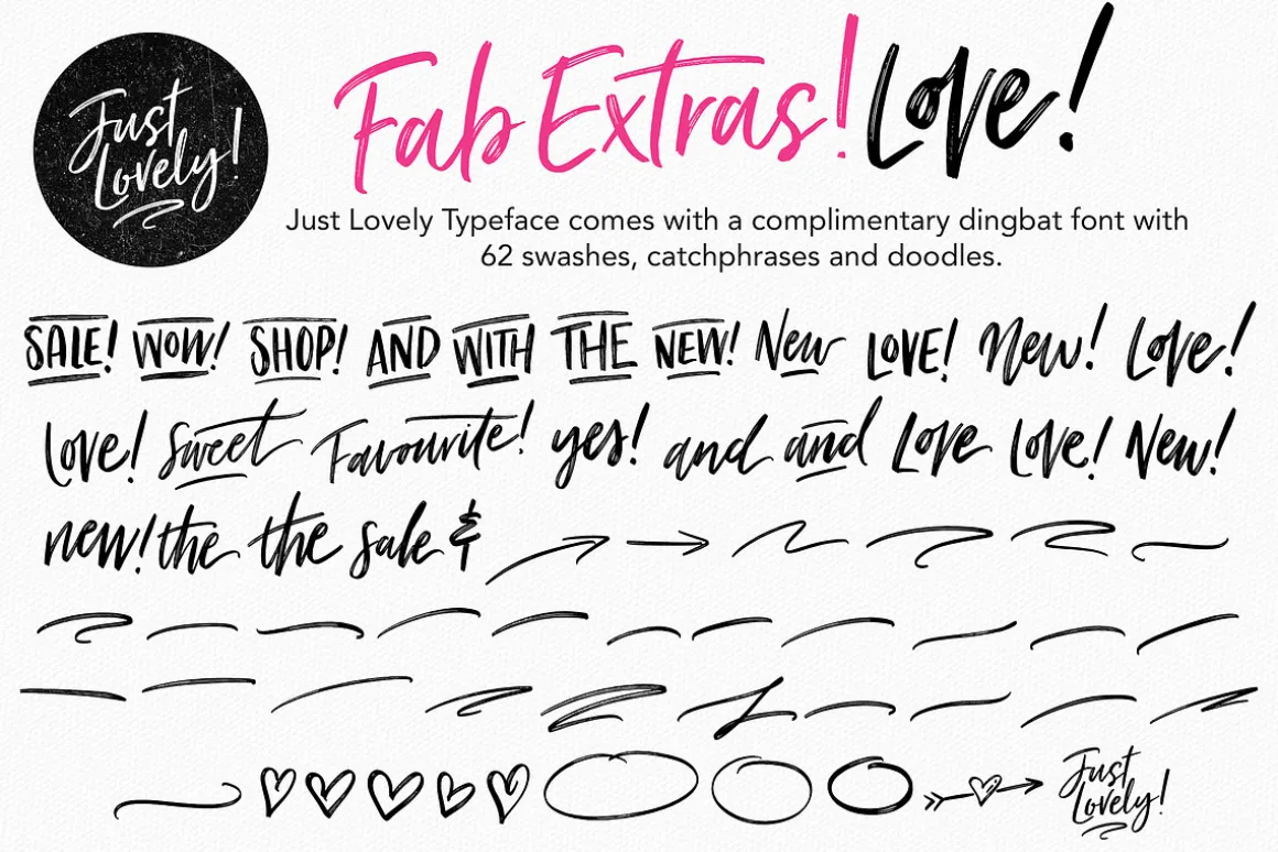 Just Lovely Font & Extras