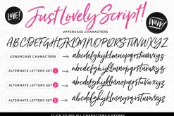 Just Lovely Font & Extras