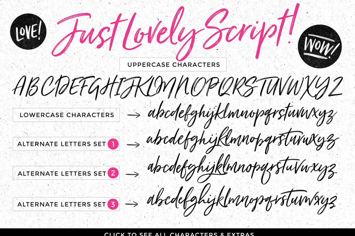 Just Lovely Font & Extras