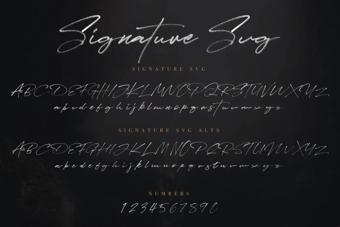 JV Signature SVG - Opentype SVG