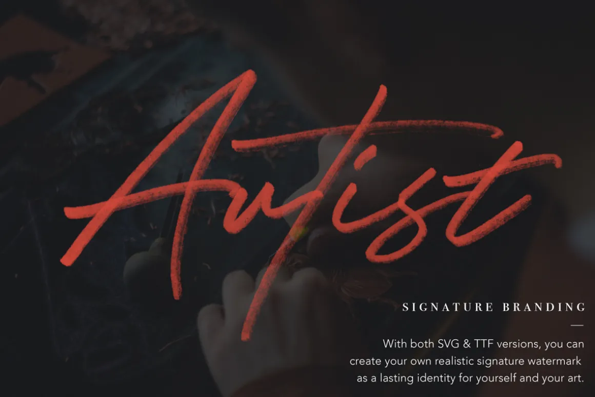 JV Signature SVG - Opentype SVG