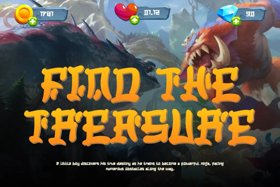 Kaijuz - Display Gaming Font