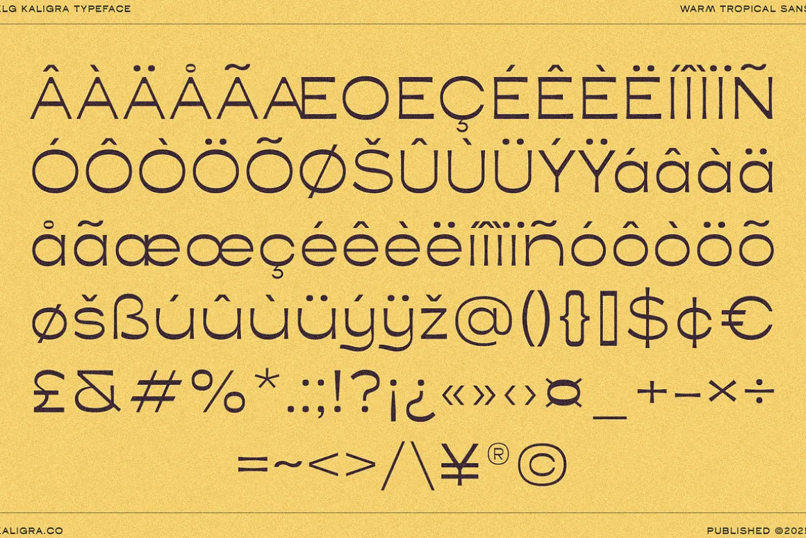 Kaligra Tropicana Sans