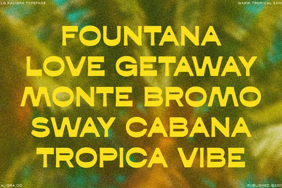 Kaligra Tropicana Sans