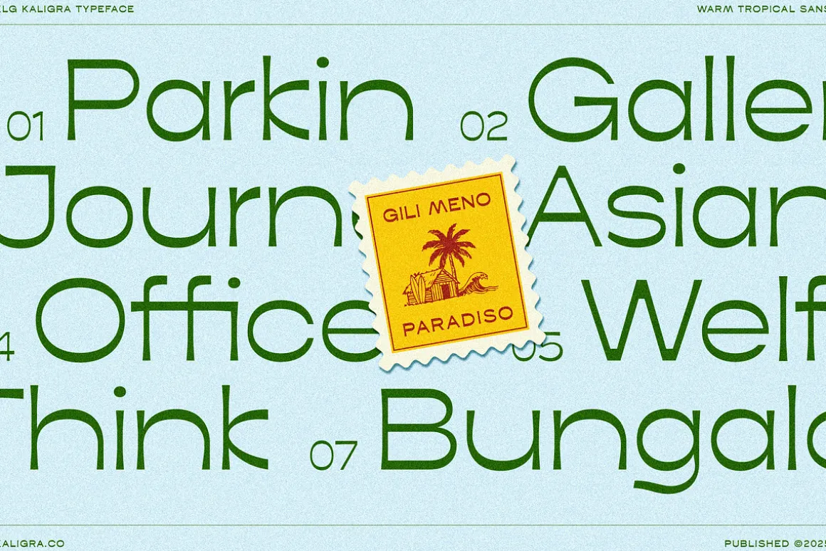 Kaligra Tropicana Sans