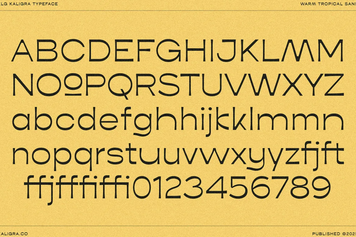 Kaligra Tropicana Sans