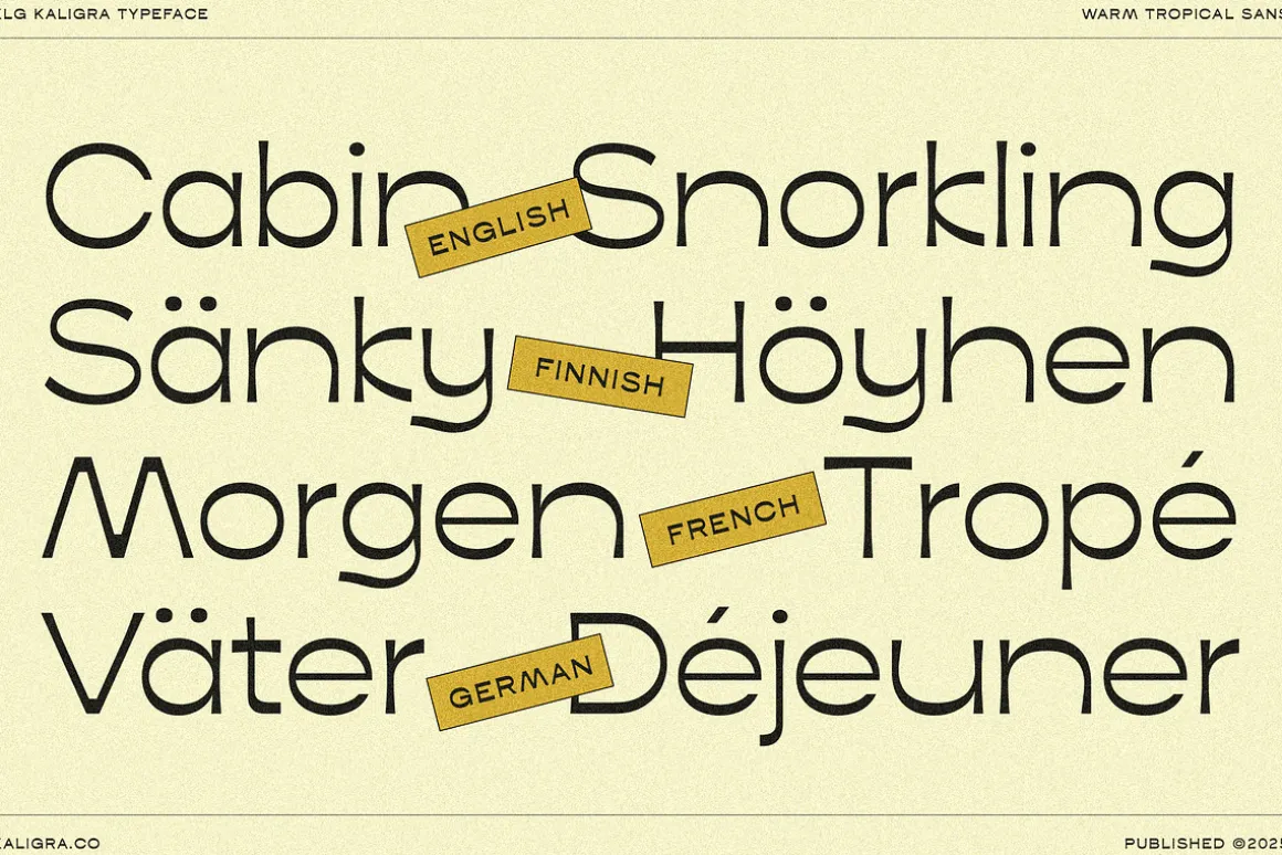 Kaligra Tropicana Sans