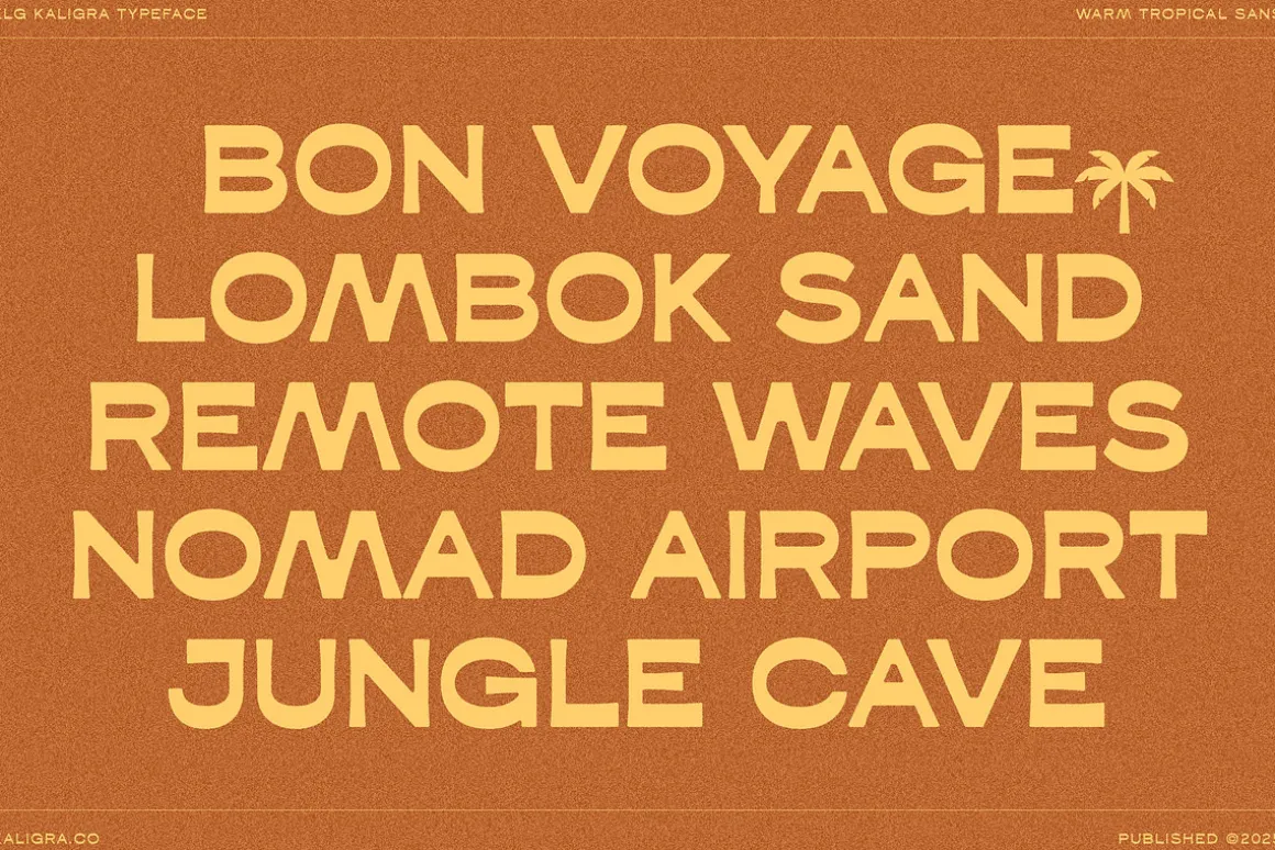 Kaligra Tropicana Sans