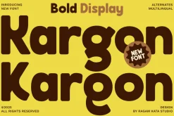 Kargon - Bold Display Font