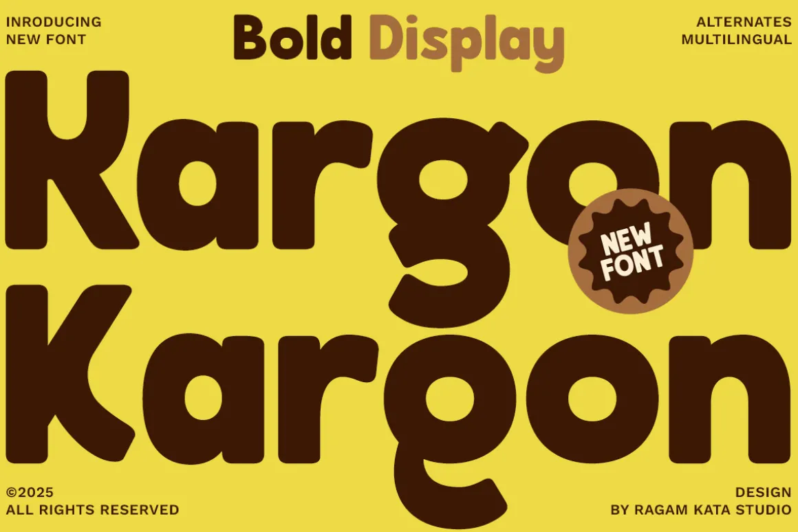 Kargon - Bold Display Font