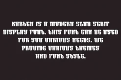 Karten - Slab Serif Font
