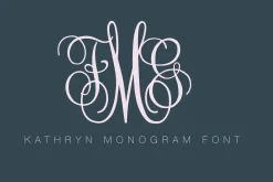 Kathryn Monogram Font OTF Web TTF
