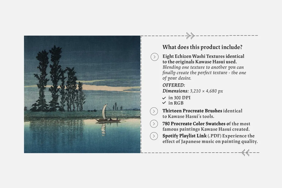 Kawase Hasui Procreate Kit