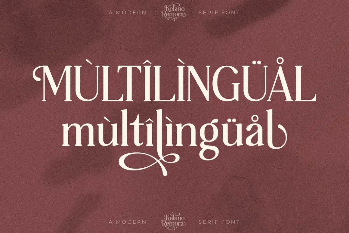 Kelano Remora Stylish Modern Serif