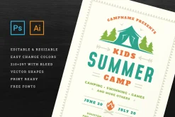 Kids Summer Camp Flyer Template
