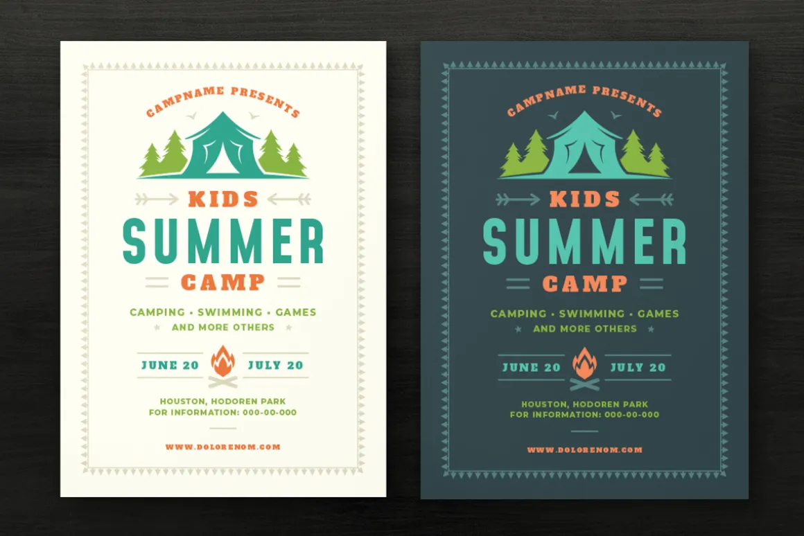 Kids Summer Camp Flyer Template