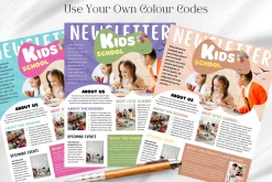 Kids Newsletter Canva Template