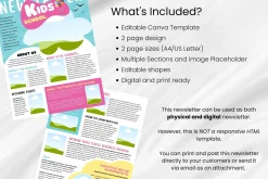 Kids Newsletter Canva Template