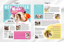 Kids Newsletter Canva Template