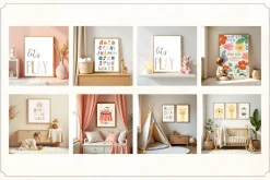 50 Kids Nursery Mockups for Canva