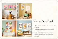 50 Kids Nursery Mockups for Canva