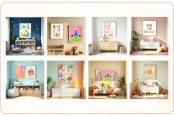 50 Kids Nursery Mockups for Canva