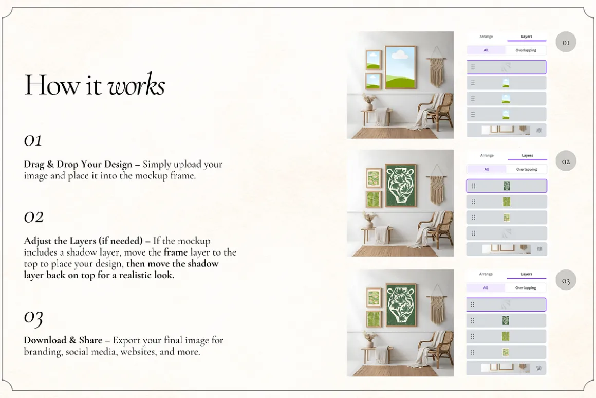 50 Kids Nursery Mockups for Canva