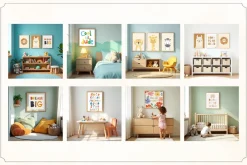 50 Kids Nursery Mockups for Canva