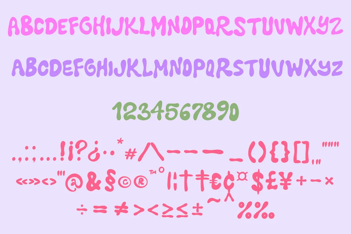 Kindness Power // Groovy Font Set