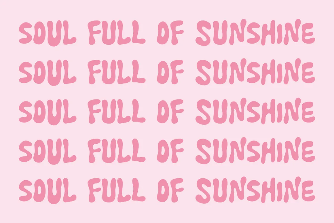 Kindness Power // Groovy Font Set