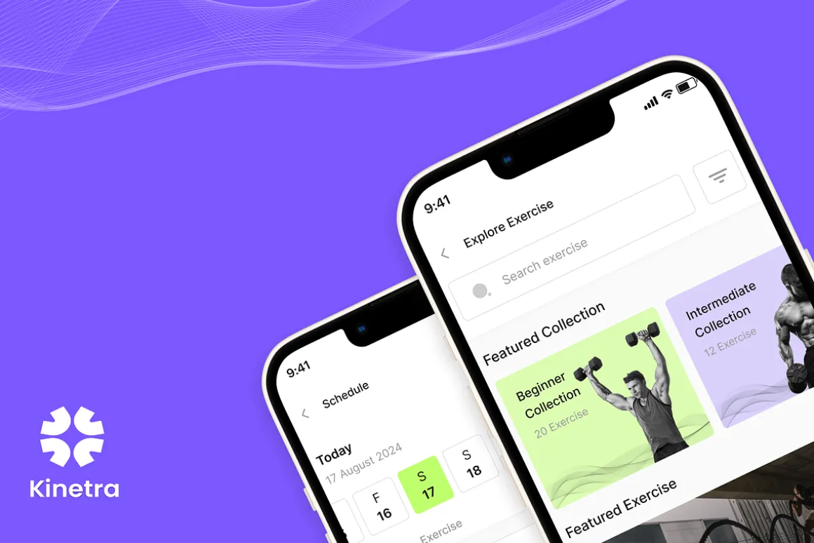 Kinetra - Fitness App UI Kit