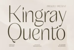 Kingray Quento Luxury Display Font
