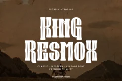 King Resmox - Western & Vintage Font
