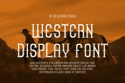 King Western - Artdeco Typeface Font