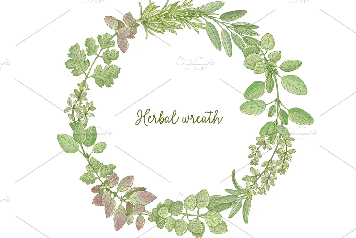 Kitchen herbs set
