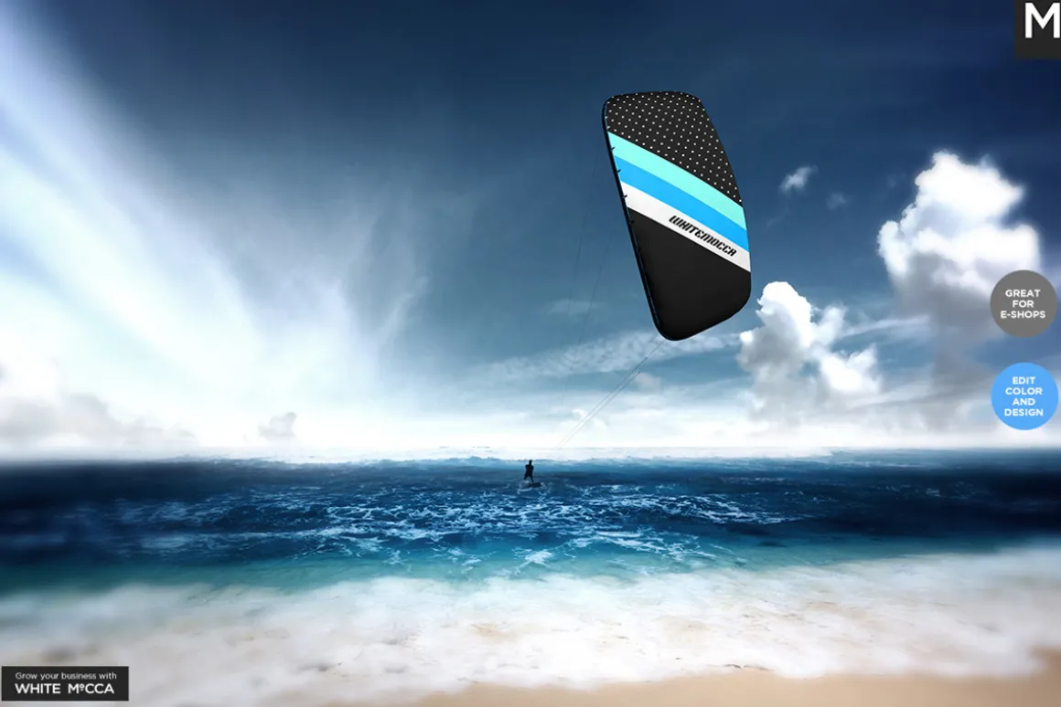 Kitesurfing Mock-up
