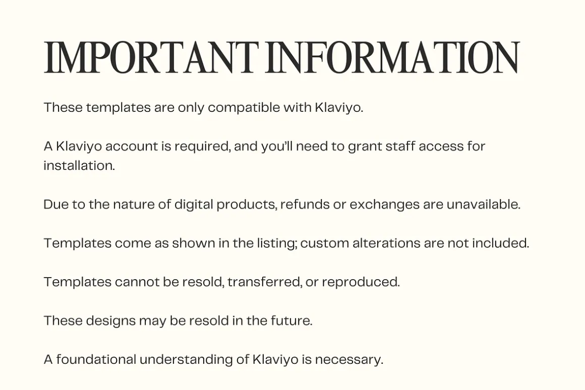 Klaviyo Email Templates for Coaches