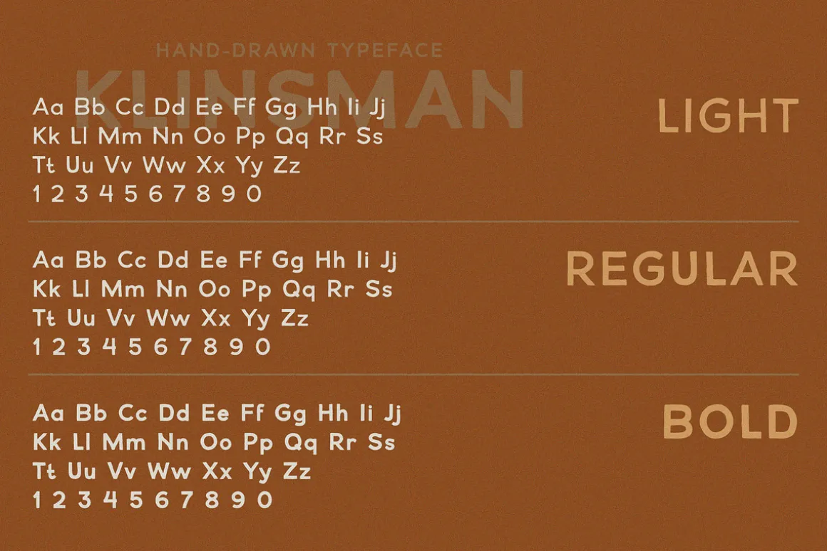 KLINSMAN: A Hand-drawn Typeface