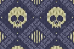 Knitted Bundle Skull and Bones