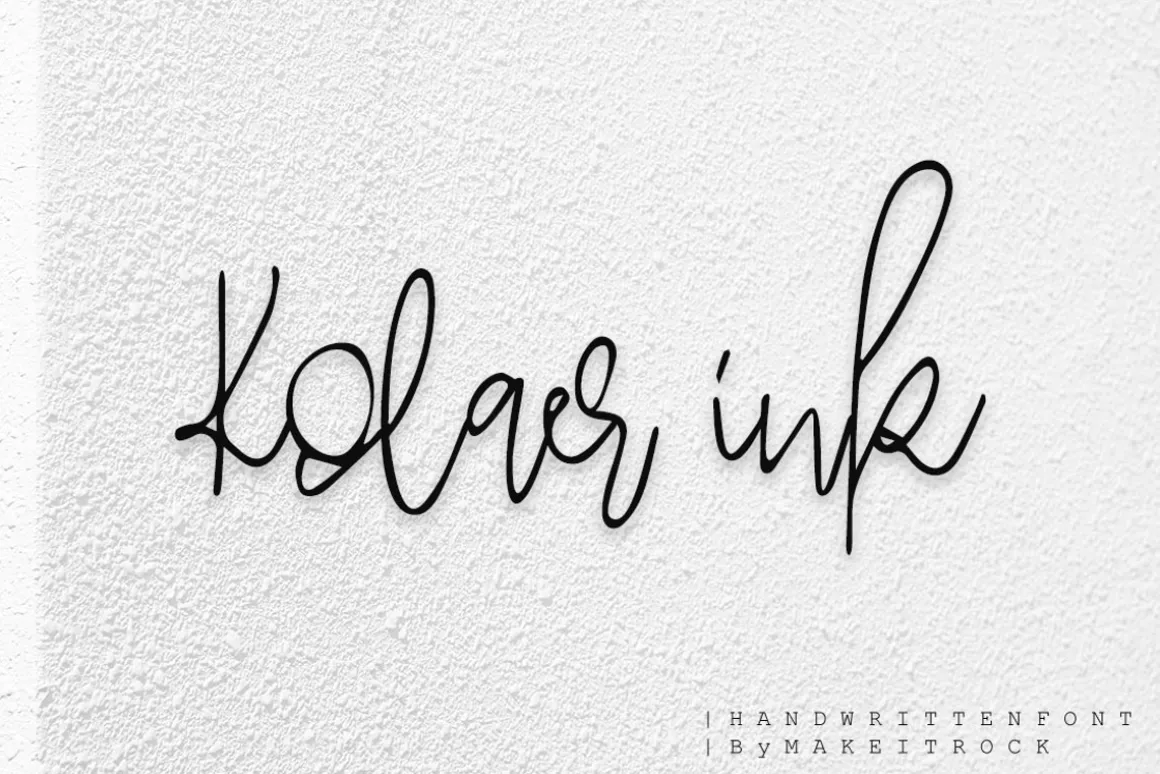Kolaer Ink | Handwritten Font Sale