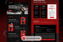 Kommax - MMA Academy Landing Page