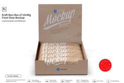 Kraft Bars Box of 10x40g Front View