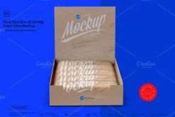 Kraft Bars Box of 10x40g Front View